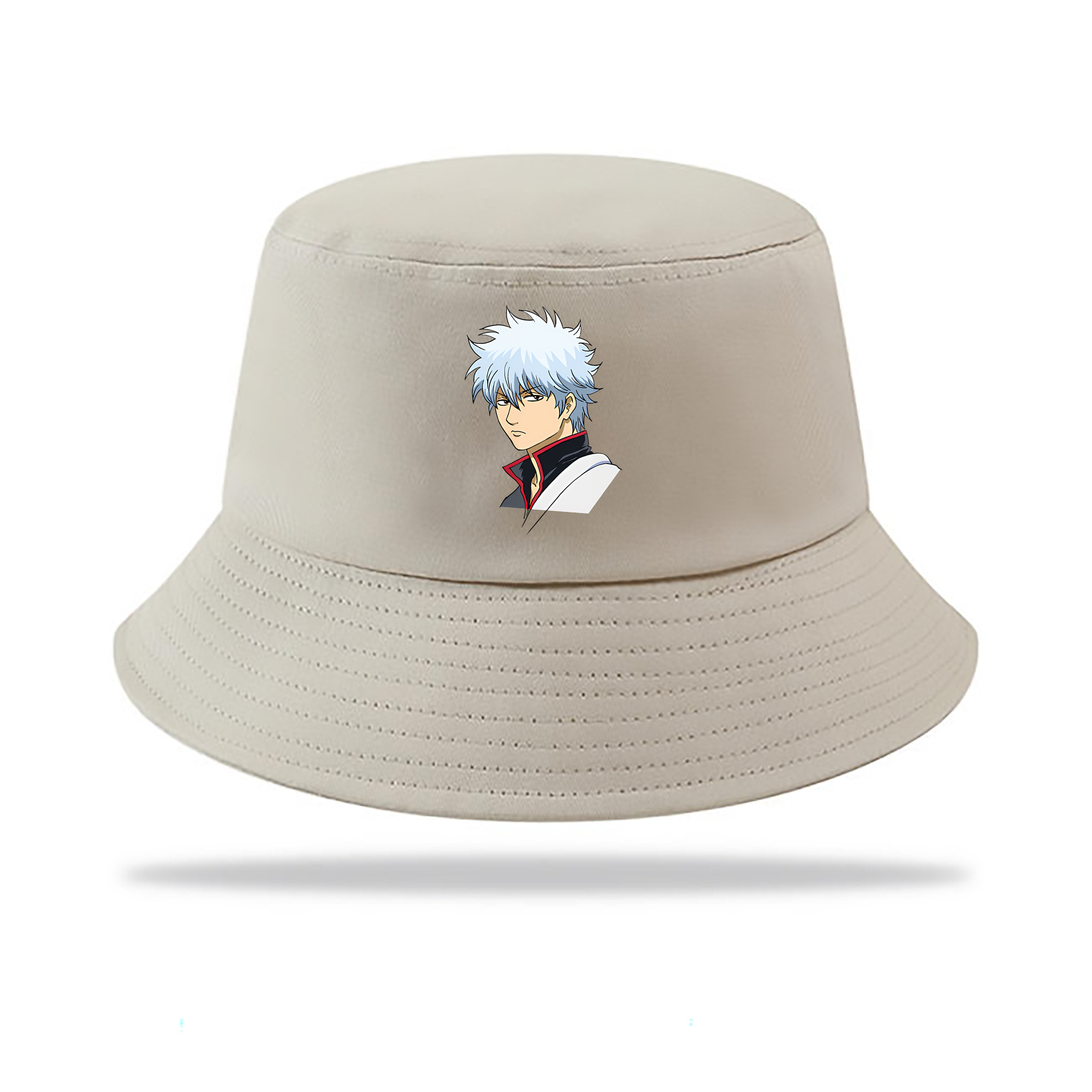 （画像用） ぎんたま 坂田銀時（さかたぎんとき） 神楽 志村新八（しむら しんぱち） GINTAMA Sakata Gintoki Kagura Shimura Shinpachi アウトドア日除けバケットハット